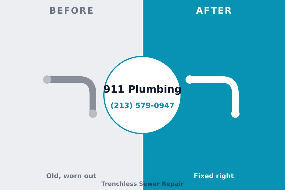 Before and after: plumbing company Spencerville, MD